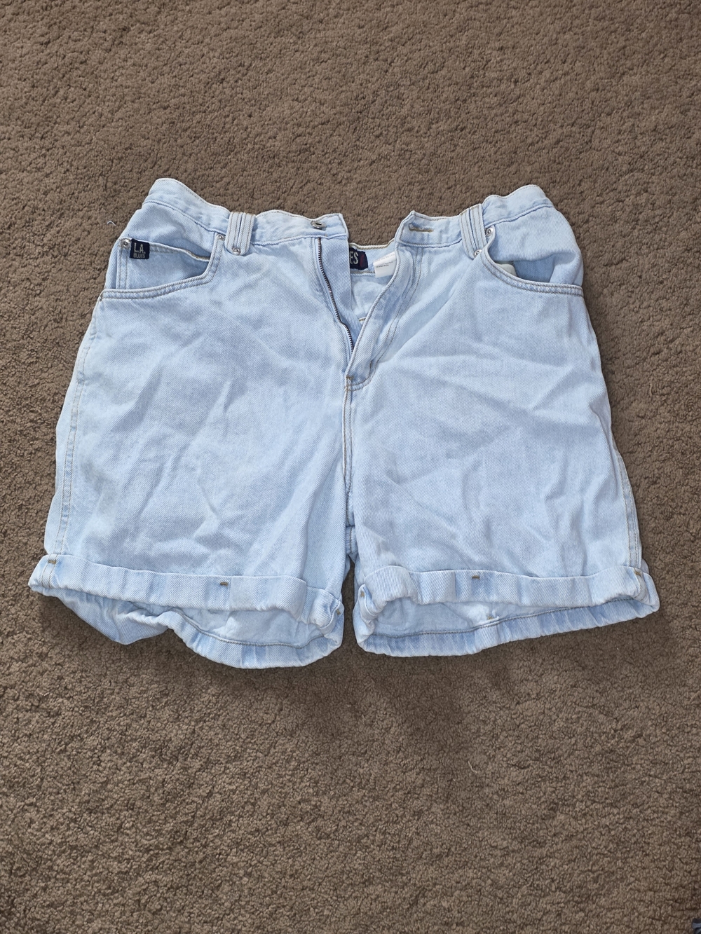L.A. Blues Light Blue Denim Jean Shorts